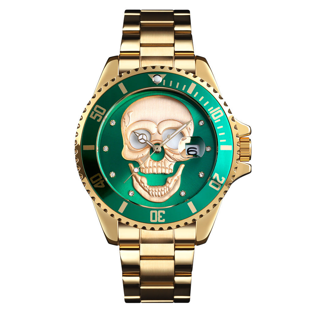Luminous waterproof quartz watch