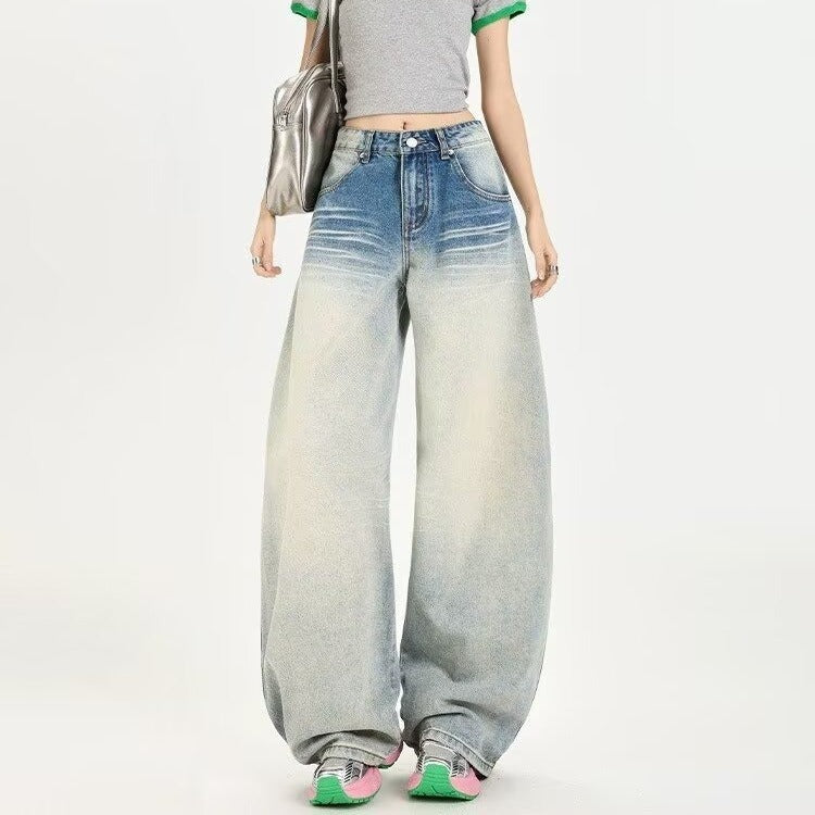Women's Autumn High Street Loose Floor-Length Scissor Pants