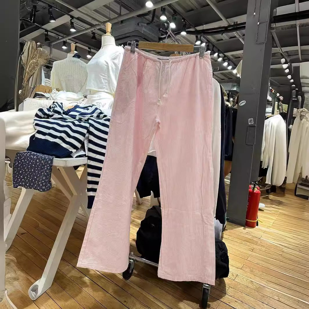Waist Sports Casual Wide-leg Pants