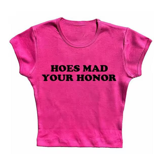 Sweet Cute Casual Letter Printed T-shirt Top Round Neck