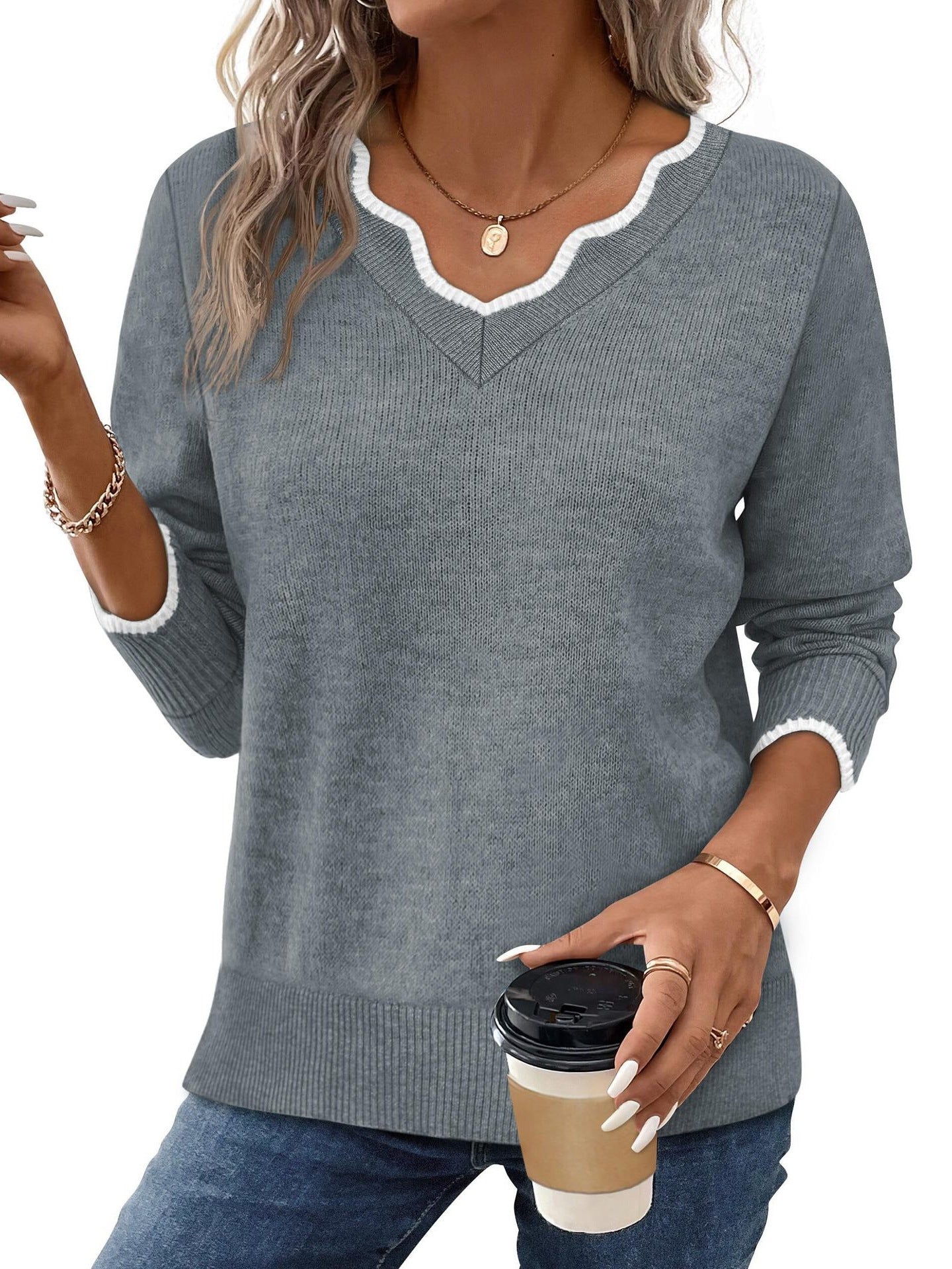 Fashionable And Versatile Women's Pullover Top
