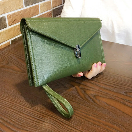 Ladies Head Layer Cowhide Leather Hand Bag Messenger Bag