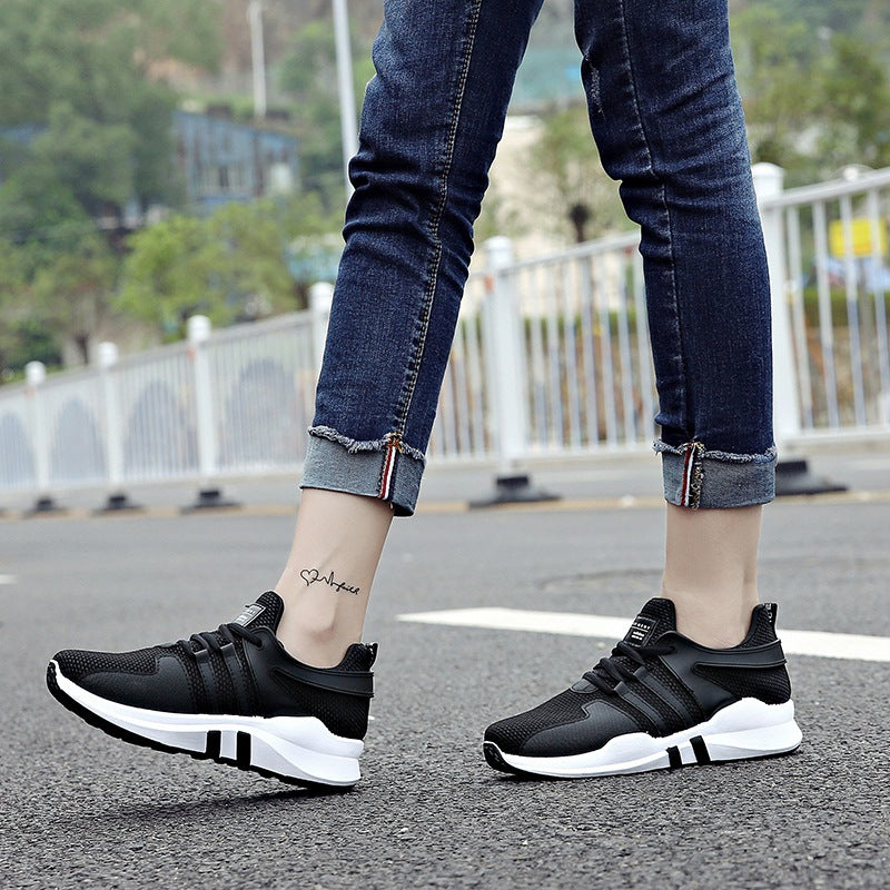 L09 women fall new soft bottom tie breathable mesh shoes wholesale on behalf of a student