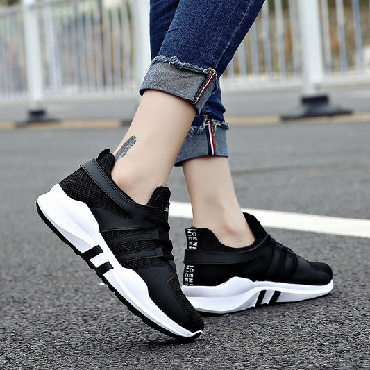 L09 women fall new soft bottom tie breathable mesh shoes wholesale on behalf of a student