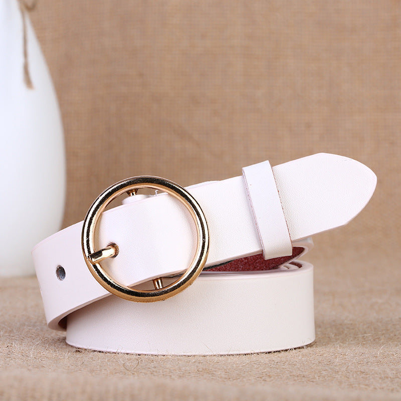 Round buckle belt