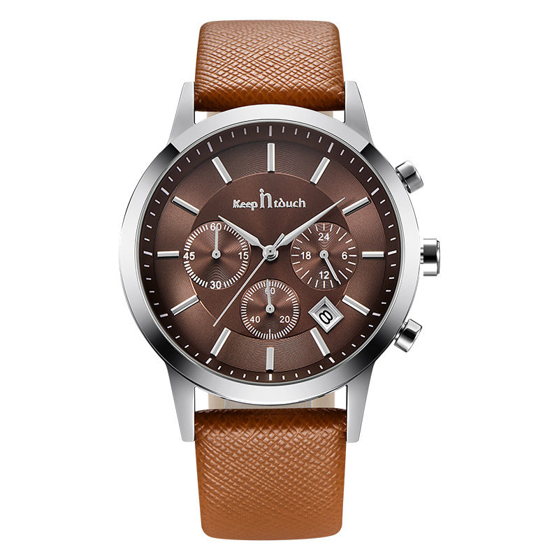 Multifunctional men's watch trend calendar waterproof