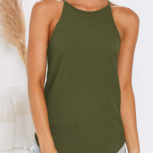 Women's European And American Irregular Solid Color Sexy Camisole