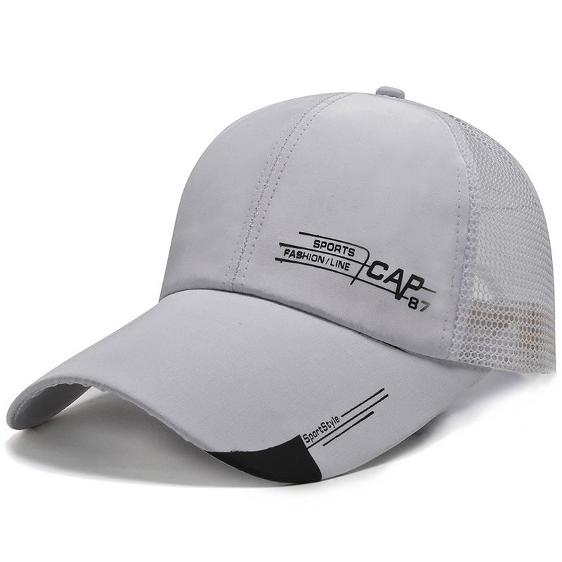 Men And Women Fashion Casual Breathable Silk Mesh Sunshade Duck Tongue Hat