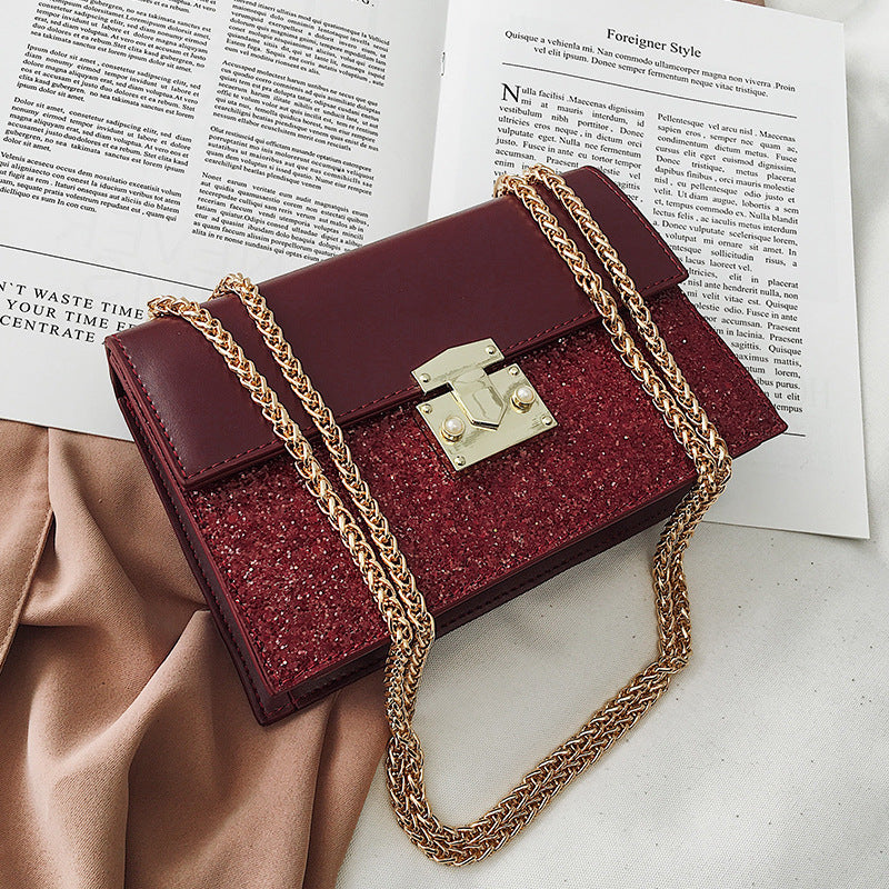 Chain shoulder messenger small square bag