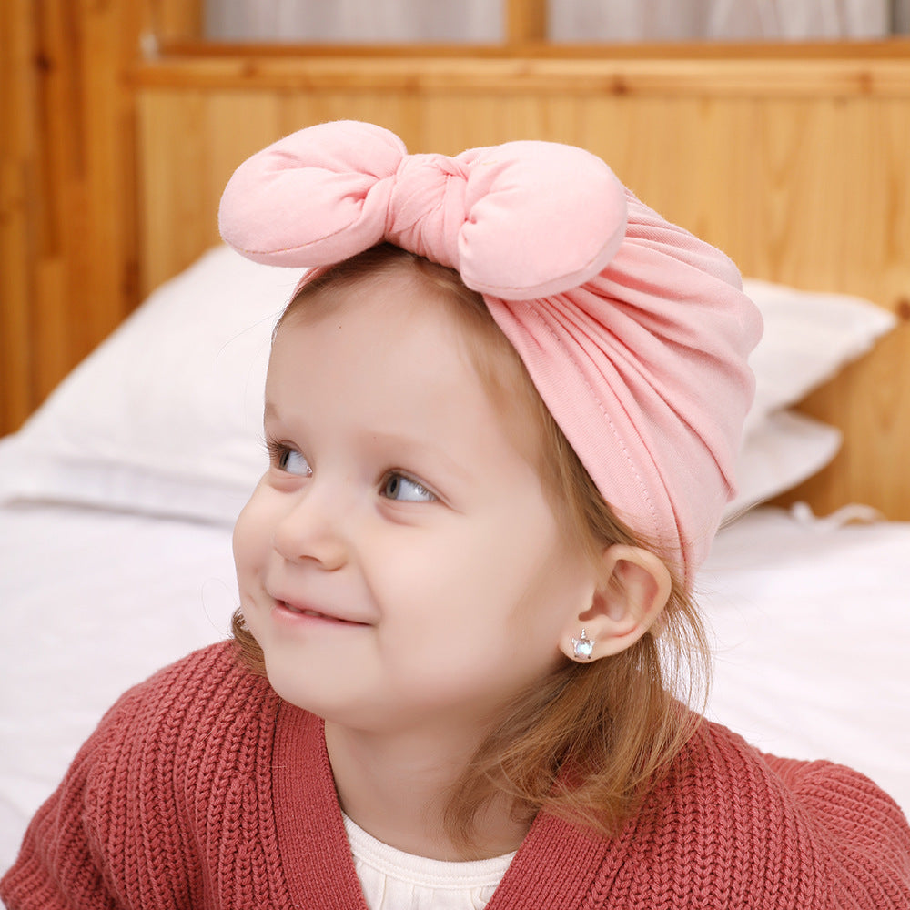 Cotton Spring And Summer Infant Indian Hat Bow Baby