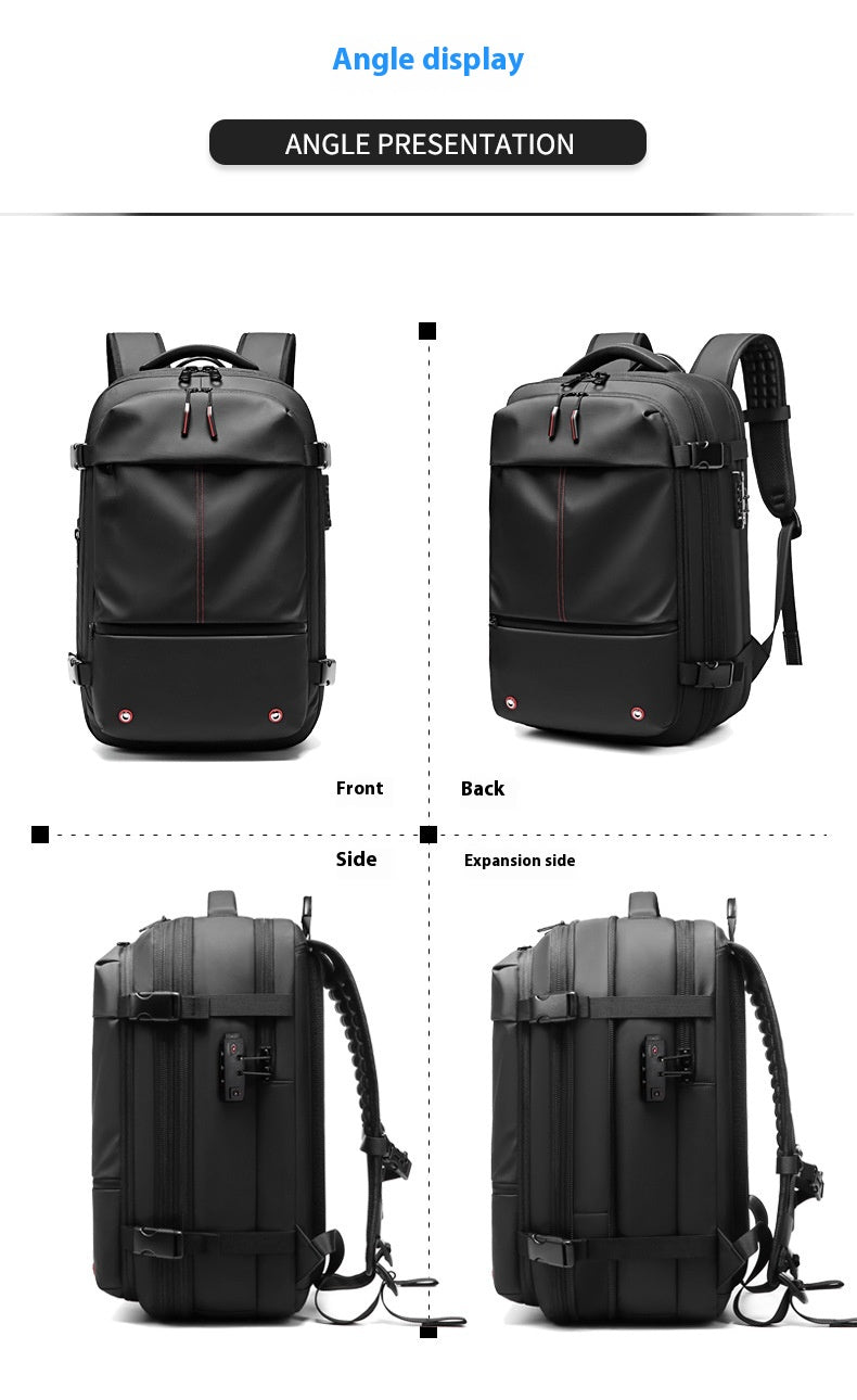 Men's Large-capacity Backpack Dry Wet Separation Anti-theft Package Business Leisure Unisex Backpack