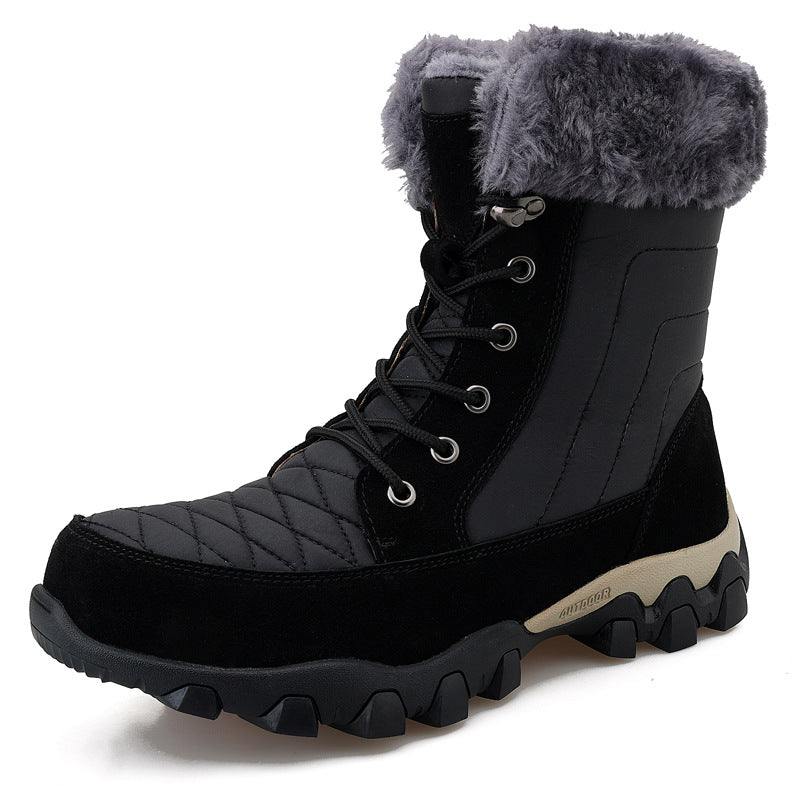 Snow Boots British Style Trendy Thick-soled Men's Shoes