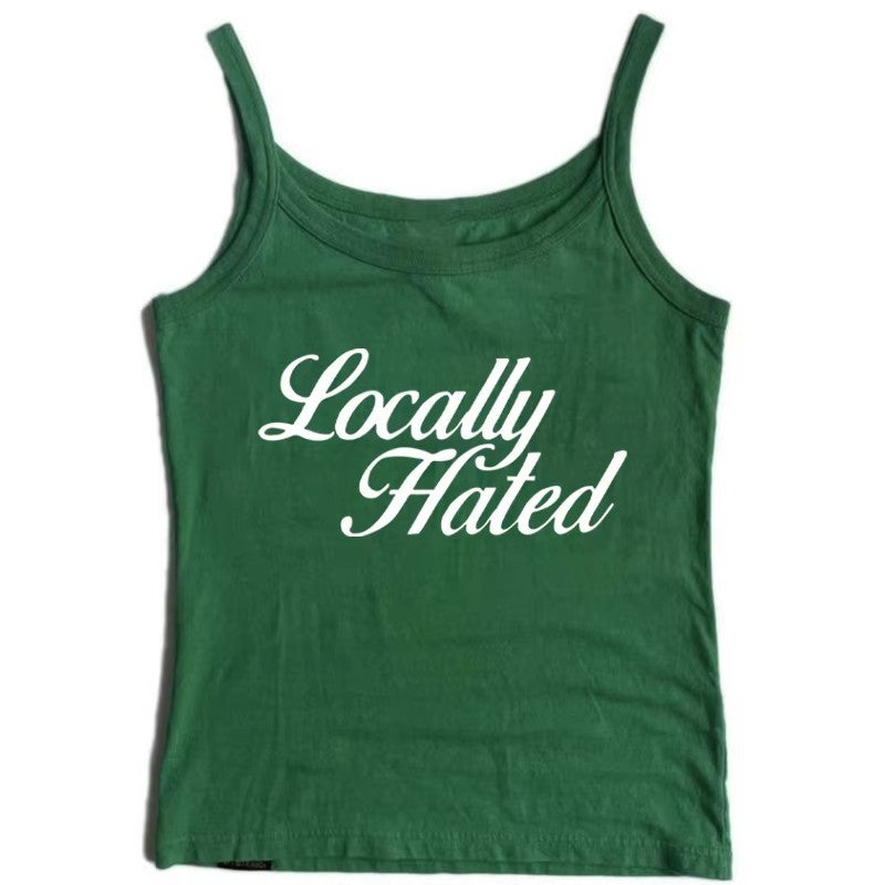 Hot Girl Letter Print Vest Sling Women