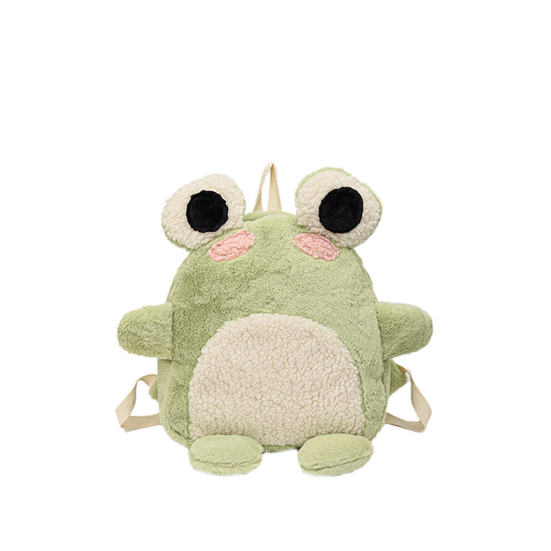 Soft And Adorable Frog Doll Plush Bag