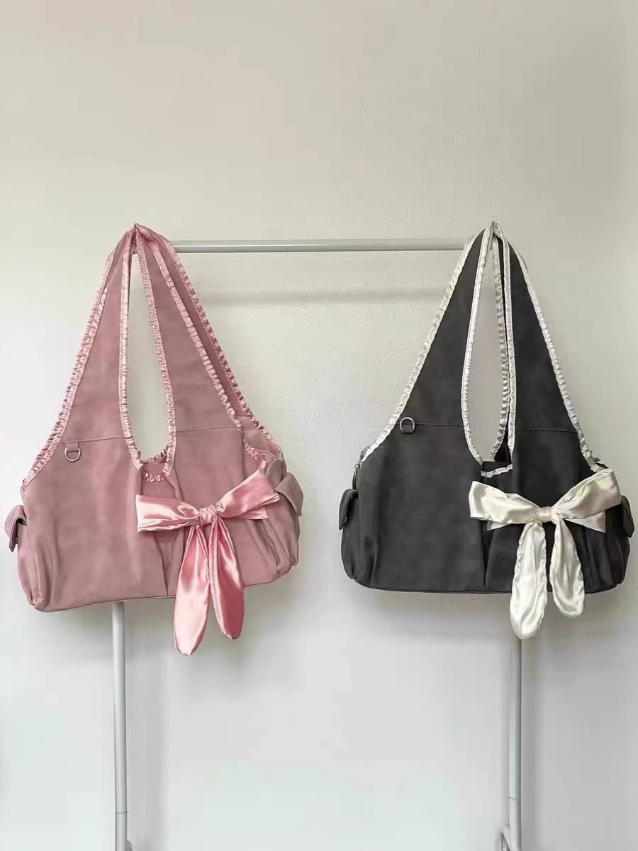 Lovely Bag Female New Niche Bow Shoulder Bag