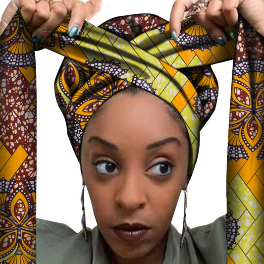Håraccessories med afrikansk print