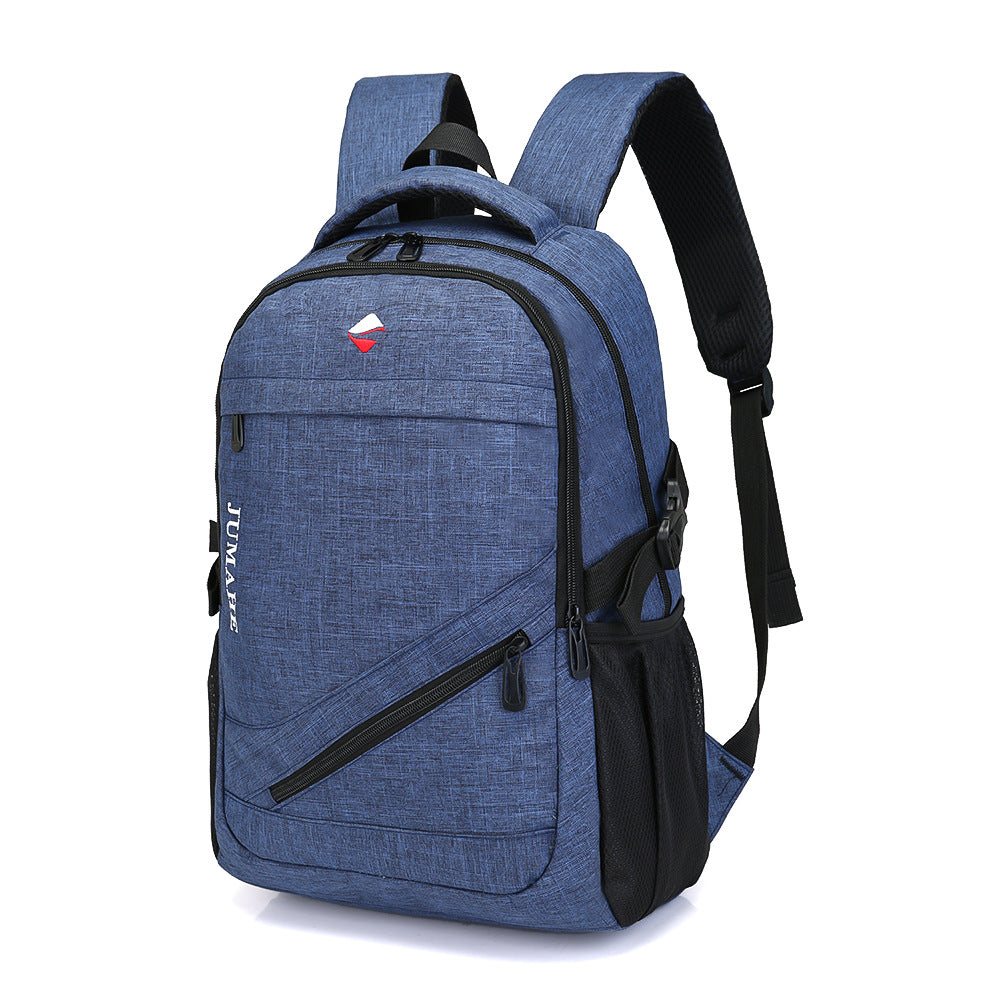 Summer new fashion simple Oxford large capacity double shoulder men's leisure computer bag factory direct sales