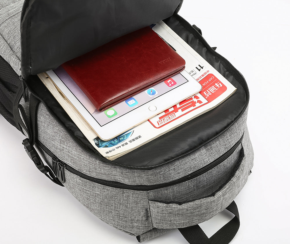 Summer new fashion simple Oxford large capacity double shoulder men's leisure computer bag factory direct sales