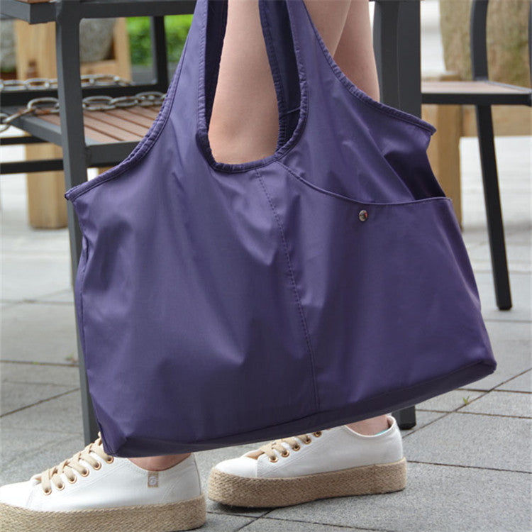 The new nylon cloth bag women bag big color code simple mummy bag cloth Oxford's shoulder bag