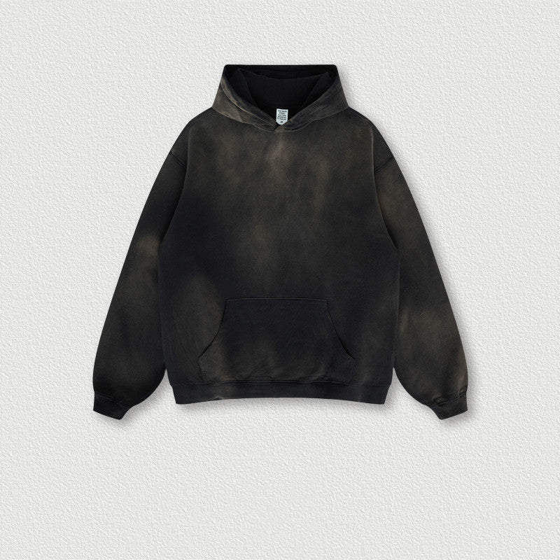 AutumnWinter American Vintage Sprayed Bayonet Washed Hooded Sweatshirt