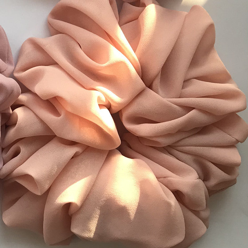 Chiffon Monochrome Bottoming Large Intestine Ring