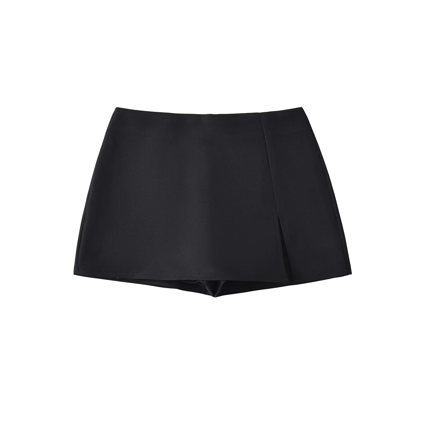 High-waisted Figure-flattering A-line Skirt With A Stylish Slit