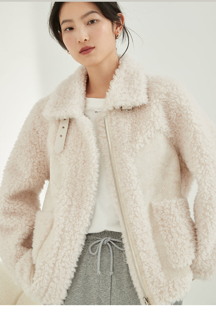 Women's Loose And Fashionable Sheep Shearling Coat