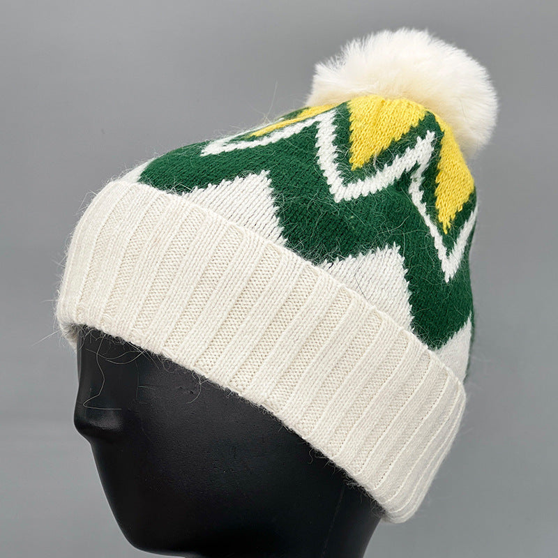 Women's Warm Hat Retro Plaid Wool