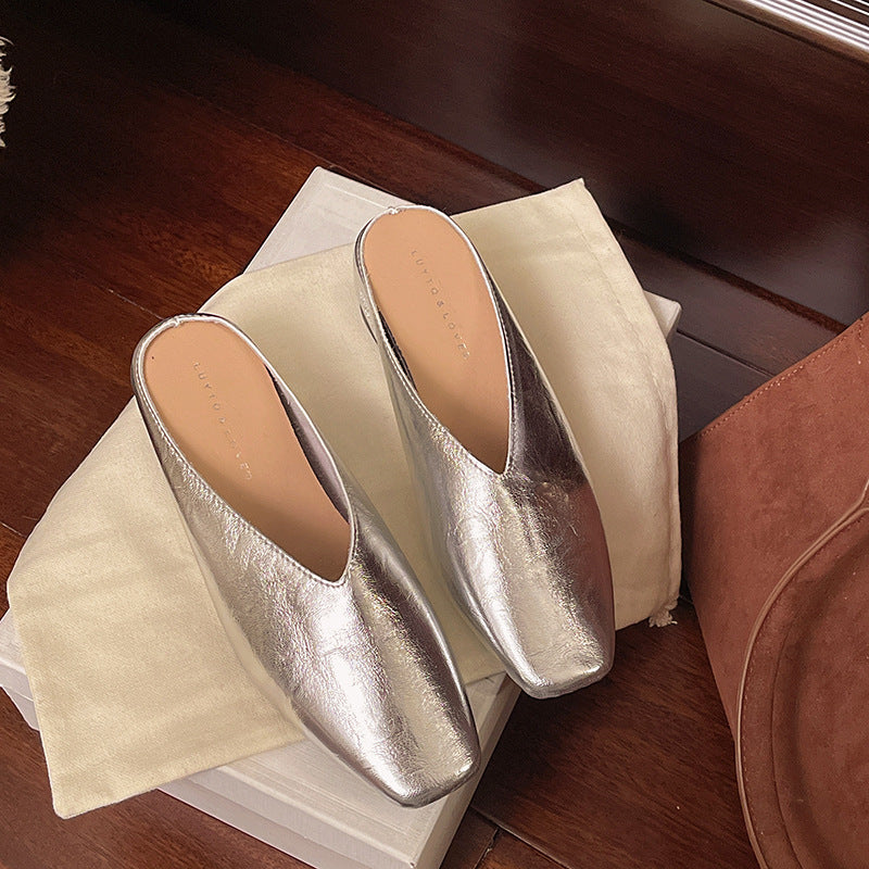 Retro-style Low-cut Soft-soled Work Shoes