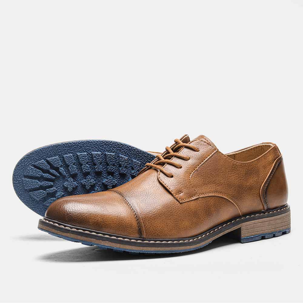Business Formal Wear Cross-border Plus Size Retro Summer Men's Fashion Leather Shoes