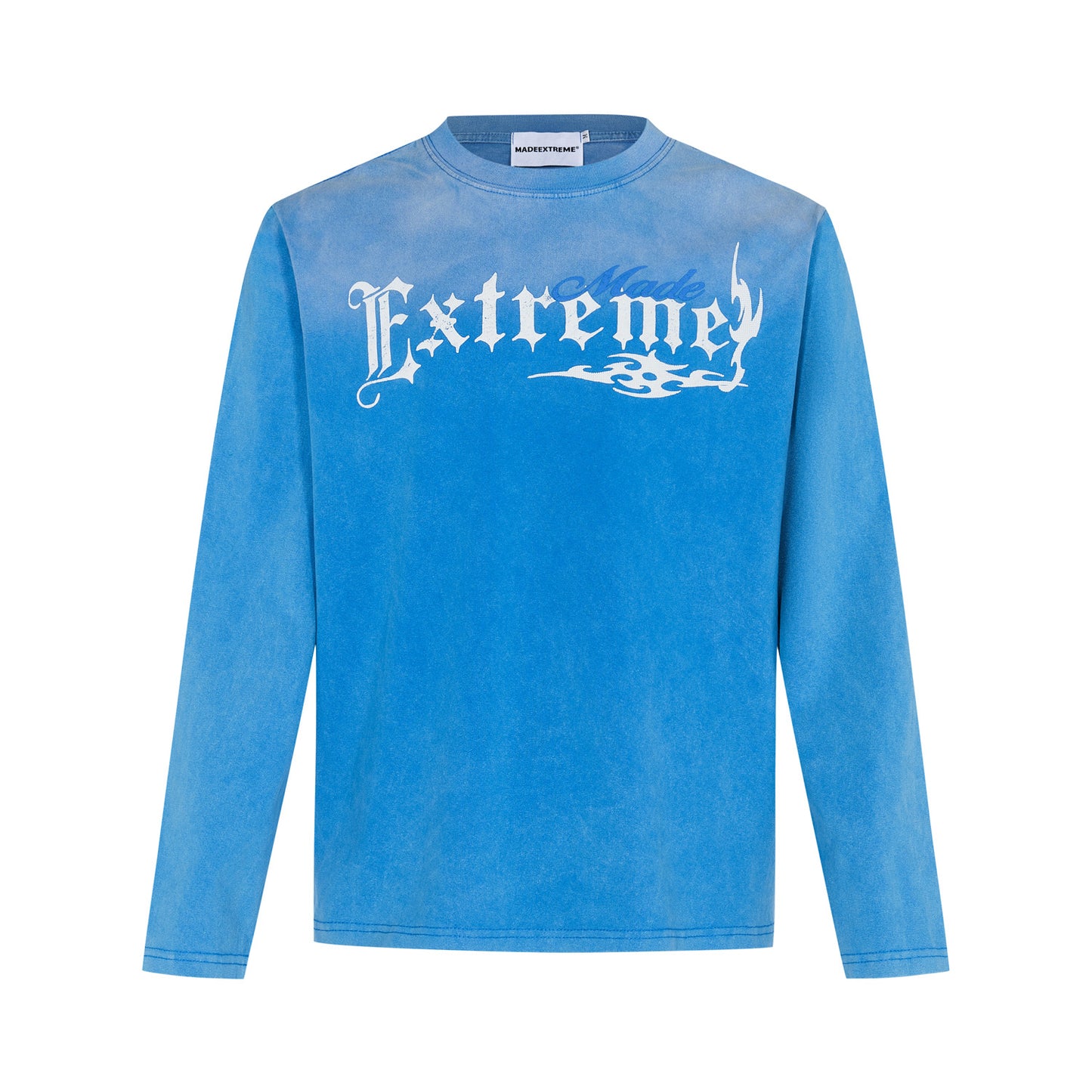 Street Cotton Washed And Worn Monkey Wash Printed Top