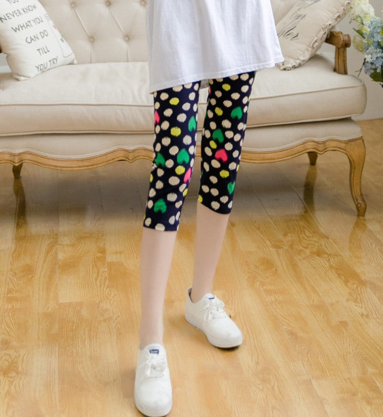Thin Stretch Milk Silk Brushed Cropped Oversized Leggings
