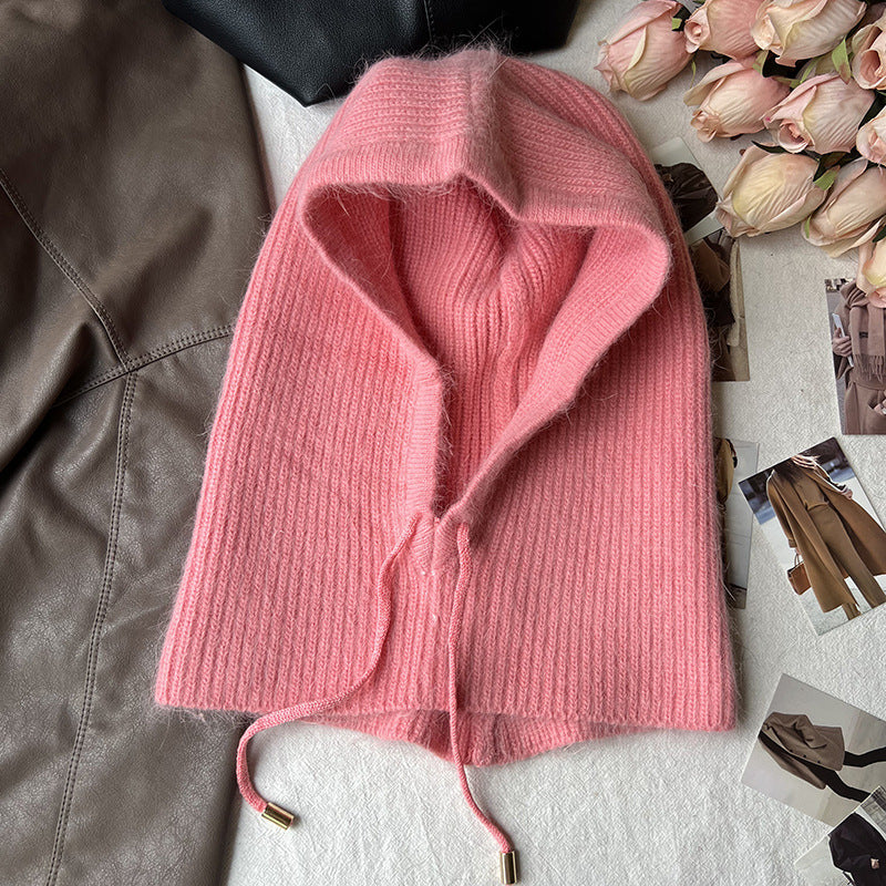 Long Rabbit Hair Scarf And Hat