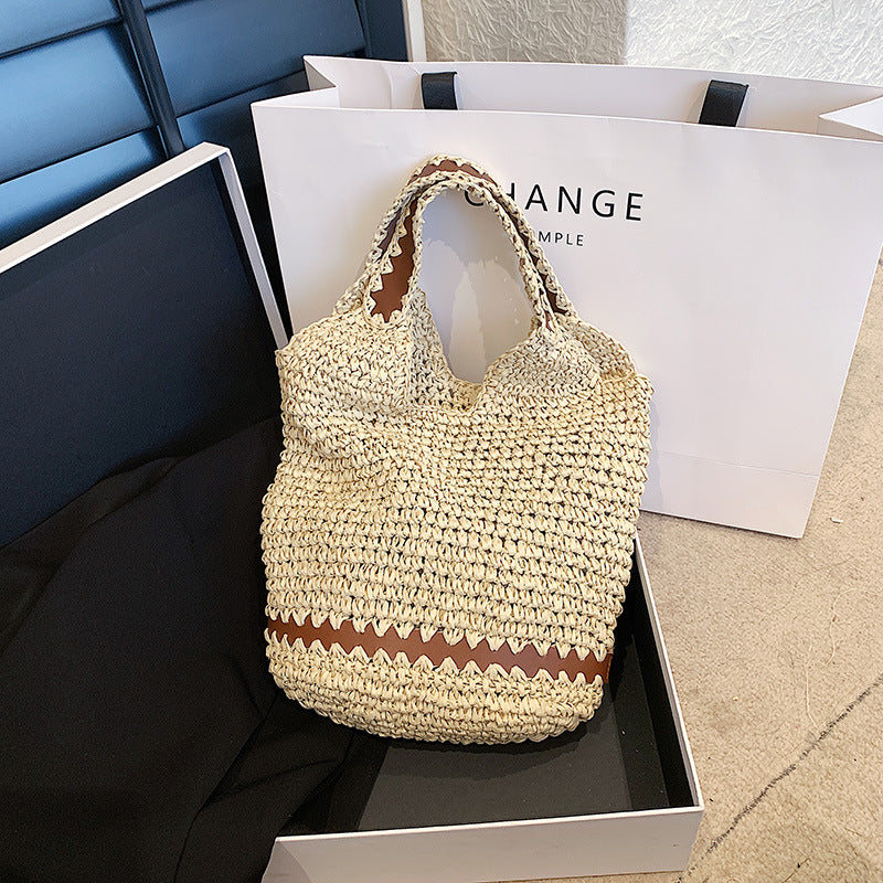 Women's Fashion All-match Casual Weaving Shoulder Bag