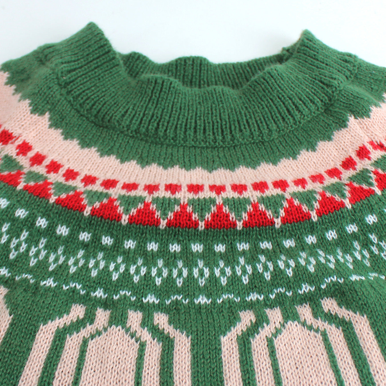 Color-Block Halloween Long-Sleeve Knit Sweater