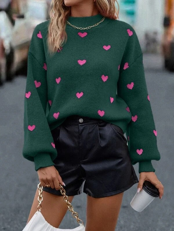 Love Loose-fitting Women's Sweater Pullover Winter