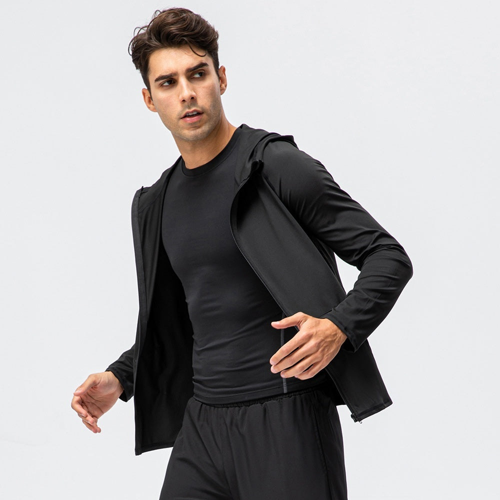 Men's Autumn And Winter Sports Zipper Casual Hoodie Quick-drying Coat