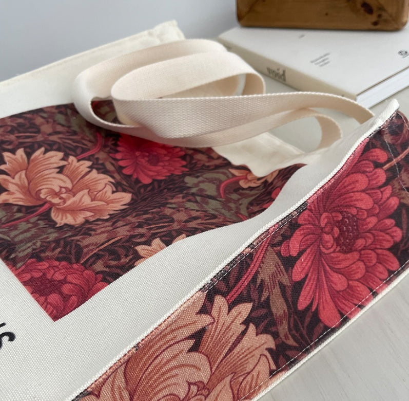 Autumn And Winter Retro Printed Shoulder Canvas Bag