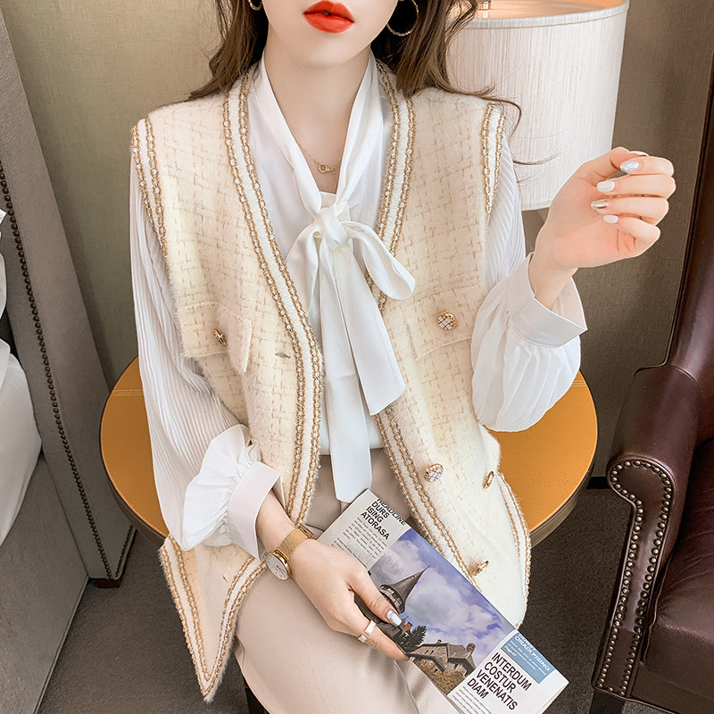 Vest Coat Ladies French Retro Temperament