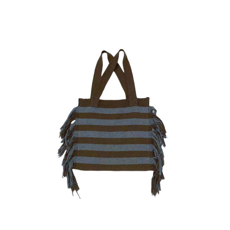 Women's Knitting Bag Collision Color Single Interval