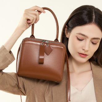 Versatile Leather Handbag New Popular