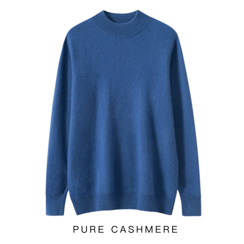 Men's Half-high Collar Cashmere Sweater Business Casual Sweater