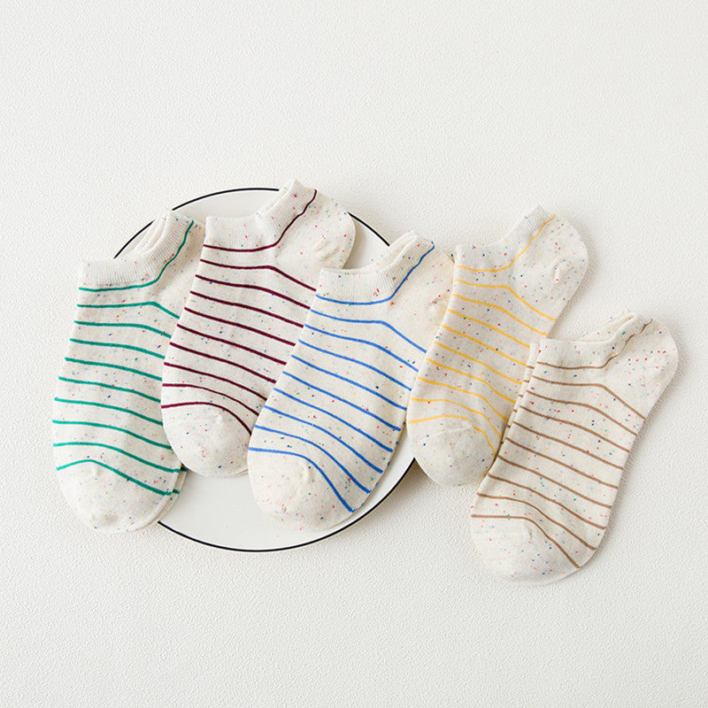 Short Cartoon Cat Head Spring And Summer Sweet Cotton Socks