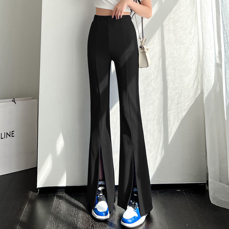 Women's High Waist Slim Wide Leg Suit Pants