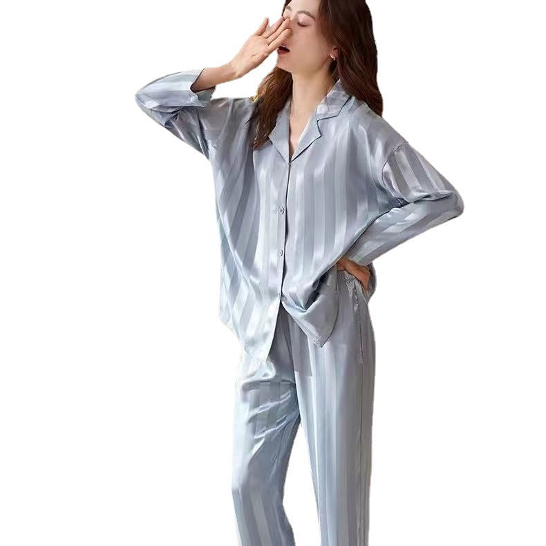 New Loose-fitting Korean-style Long-sleeve And Long-pants Loungewear Set