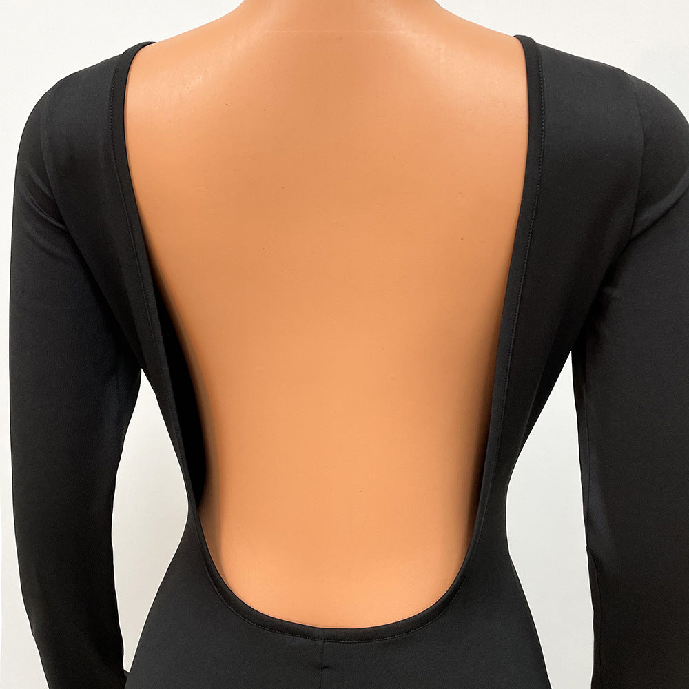 Women's Long Sleeve Jumpsuit Trousers