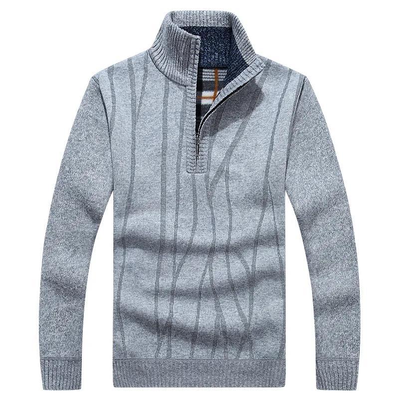 Men's Casual Pullover Half-zip Sweater