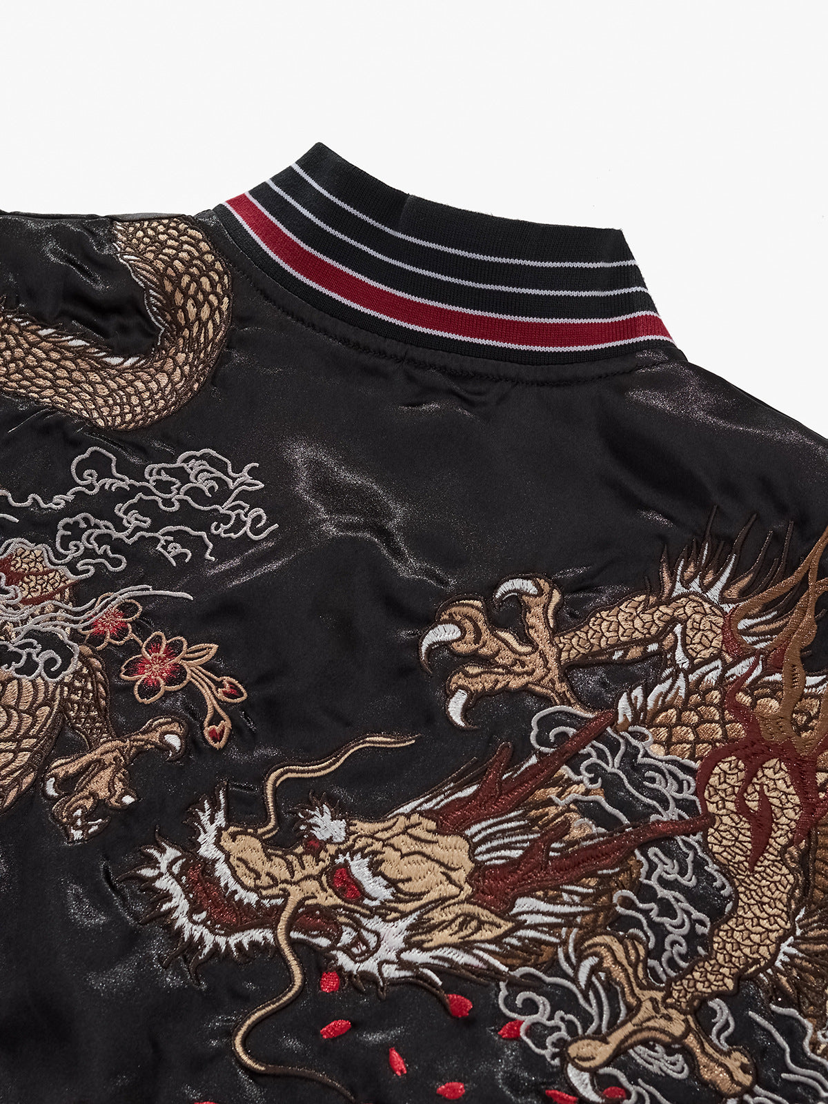 Heavy Duty Embroidered Auspicious Clouds And Flying Dragon Jacket