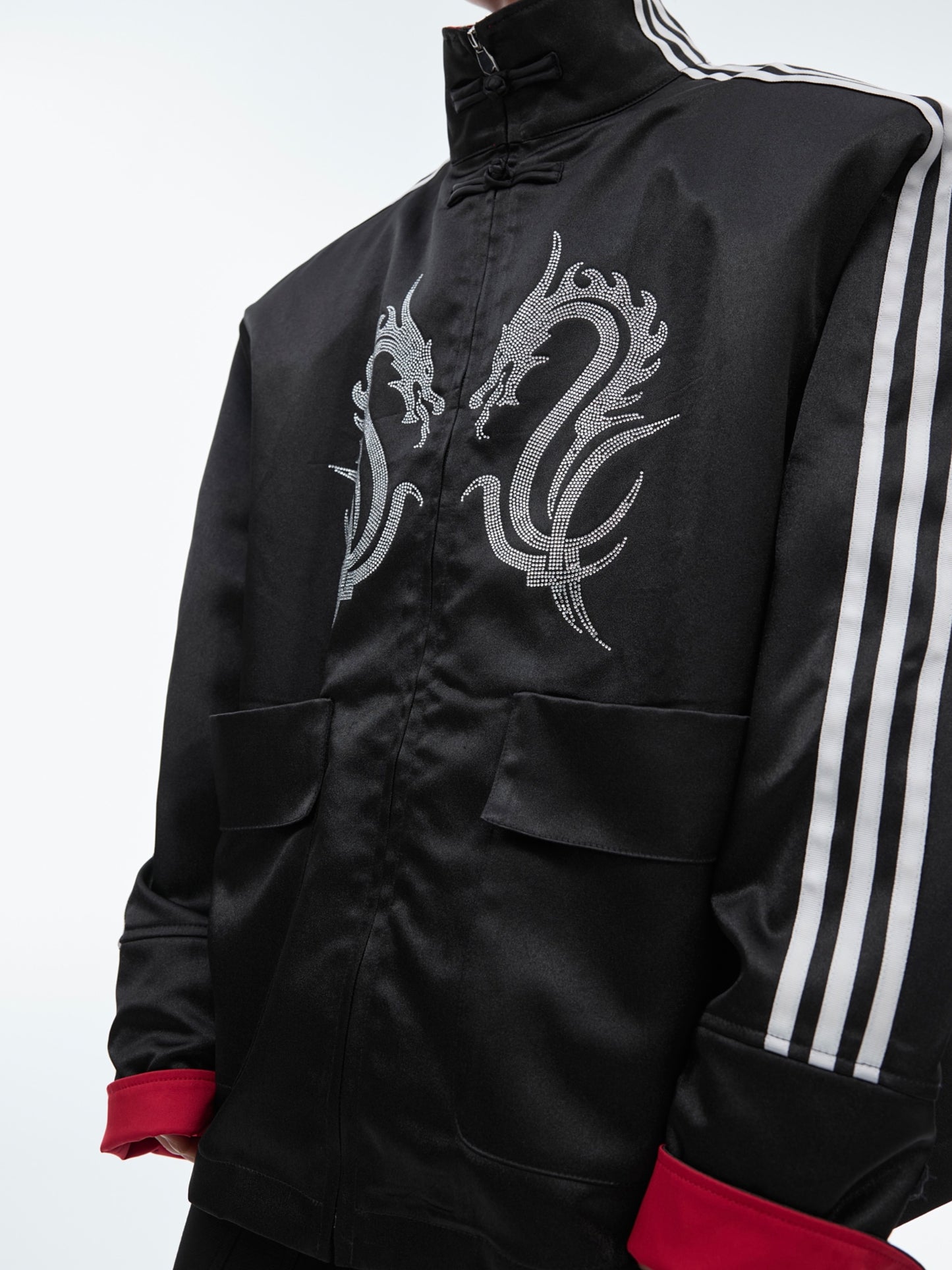 Stand Collar Buckle Jacket Coat