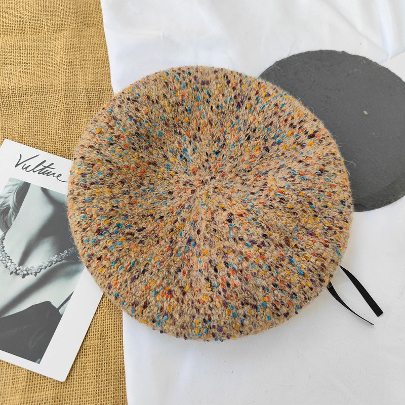 Fashionable Versatile Artist Hat Vintage Pumpkin